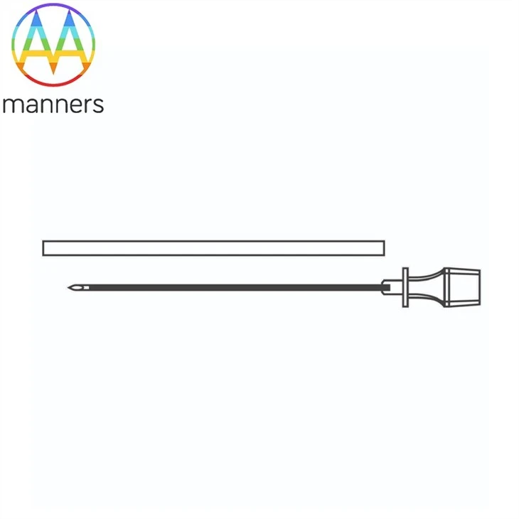 Radio Frequency Needle With Curved Blunt Tip